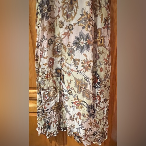 Anthropologie Free People One Fine Day Terrace Sleeveless Floral Midi Dress Sz 2 - Picture 13 of 13